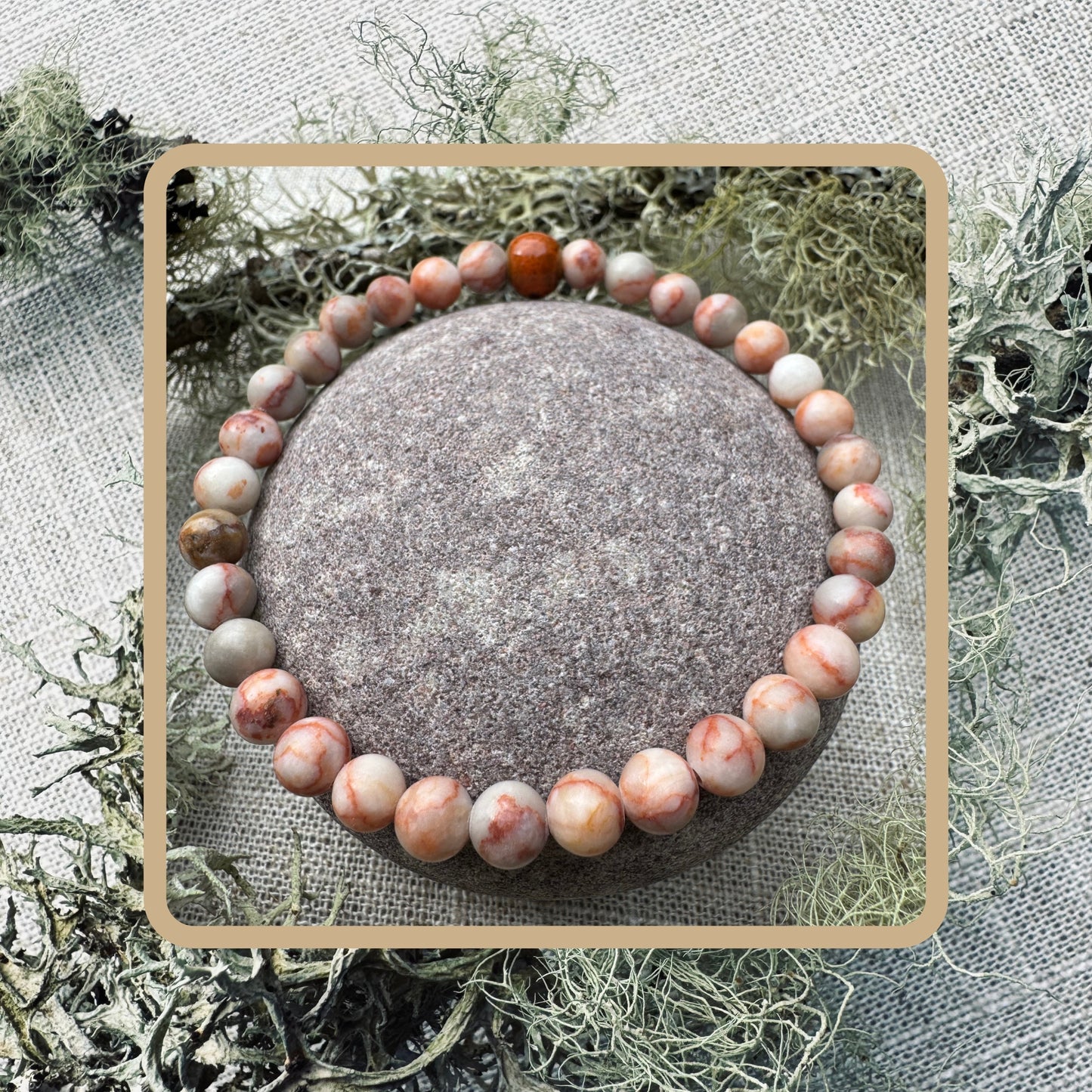 stone bead bracelet
