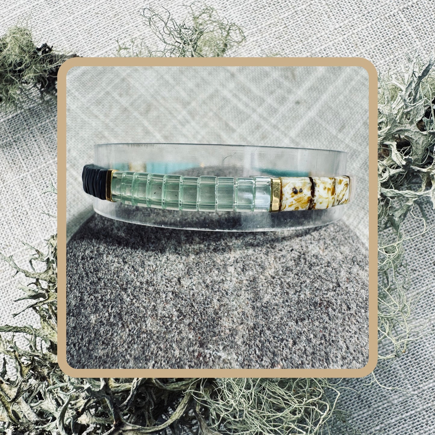 Teal Drift - Tila Bead Bracelet