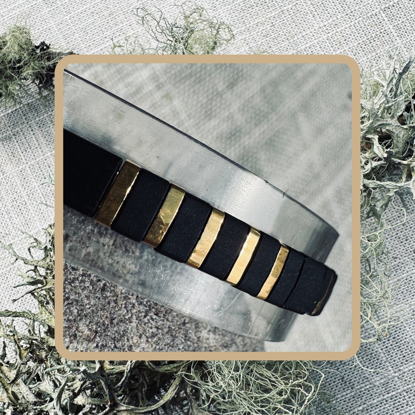 Shadowgold- Tila Bead Bracelet