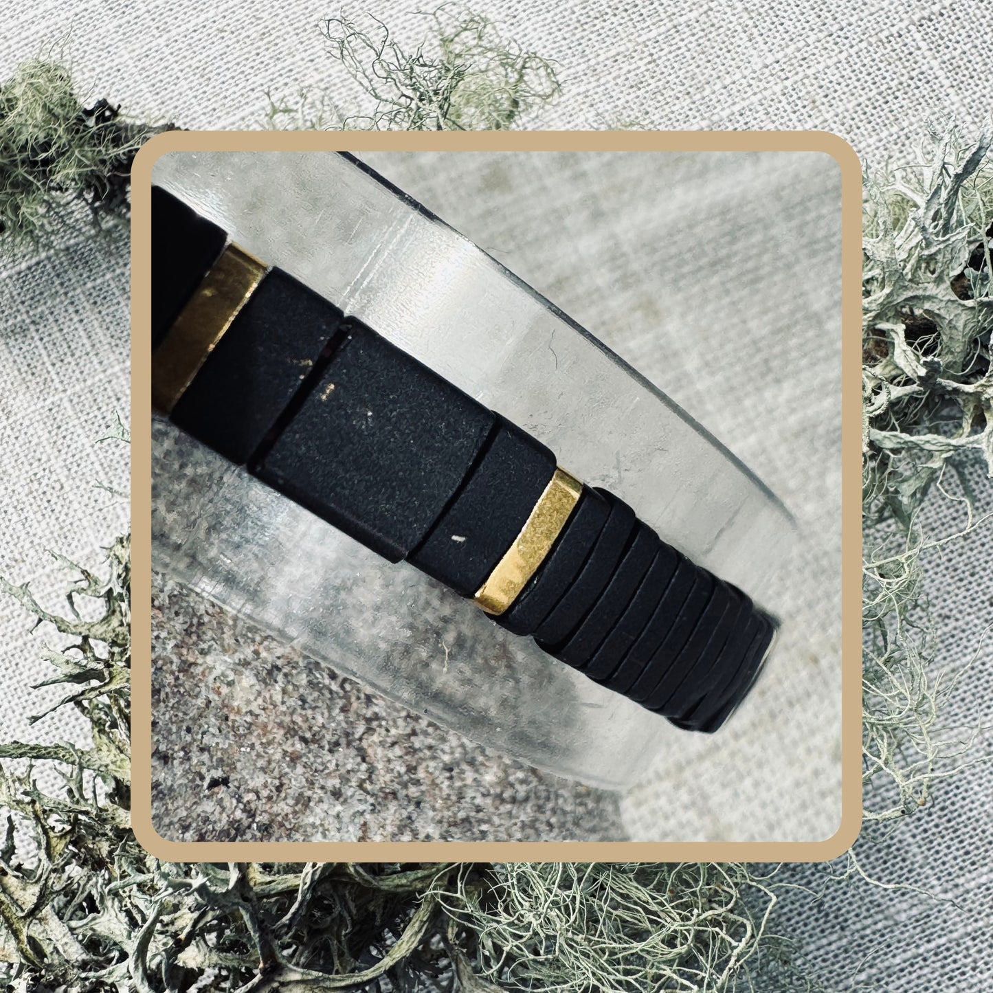 Shadowgold- Tila Bead Bracelet