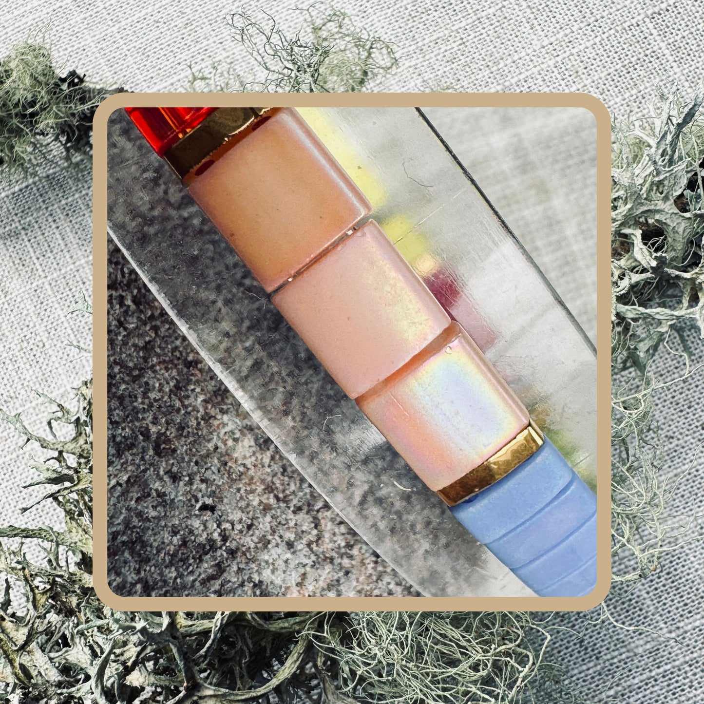 Sunburst Bloom- Tila Bead Bracelet