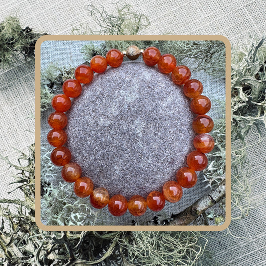 Highland Flame - Natural Stone Bracelet