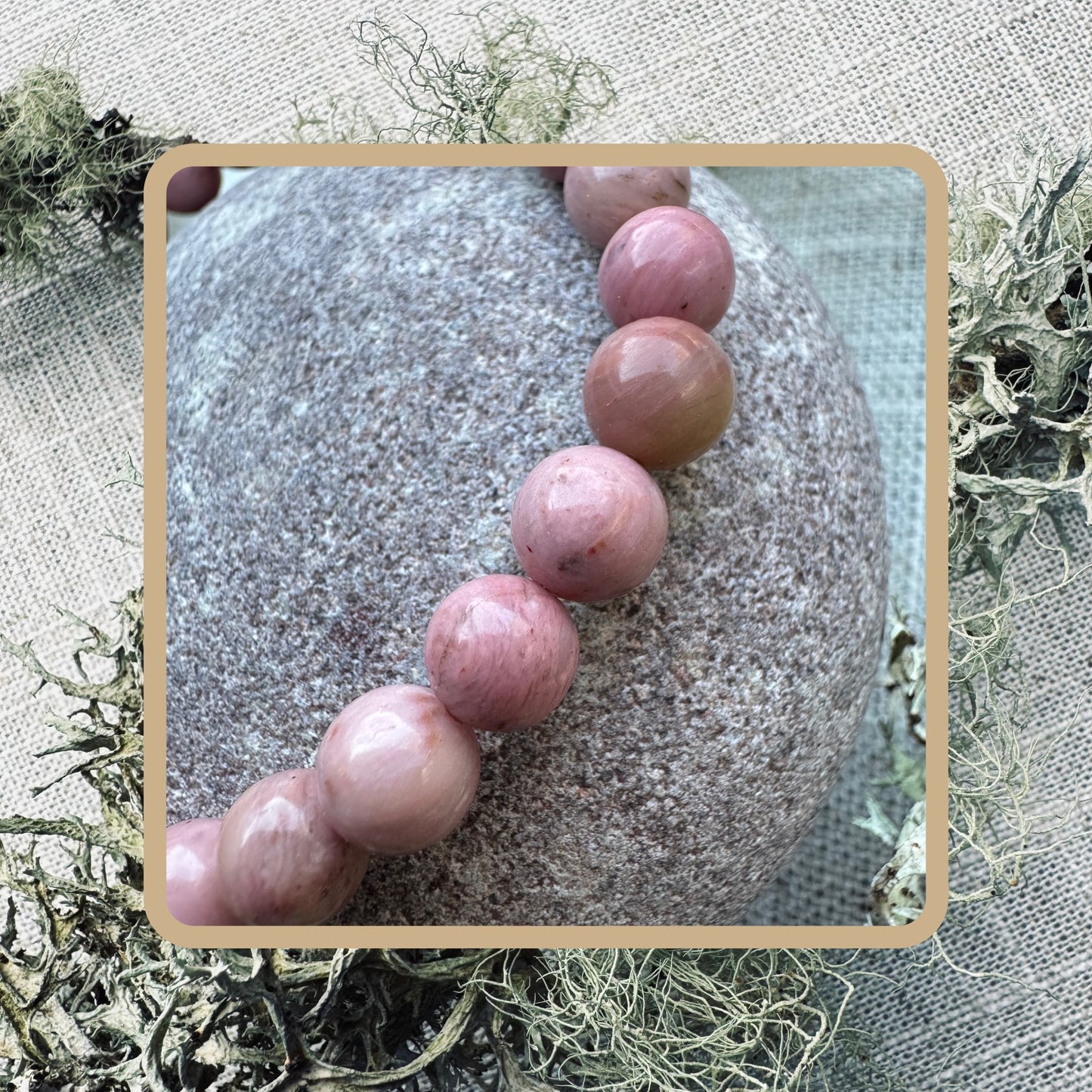 Highland Rose - Natural Stone Bracelet