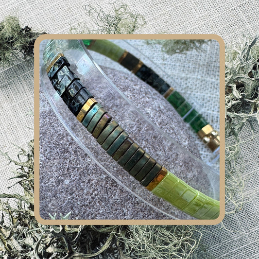 Lichen Light - Tila Bead Bracelet