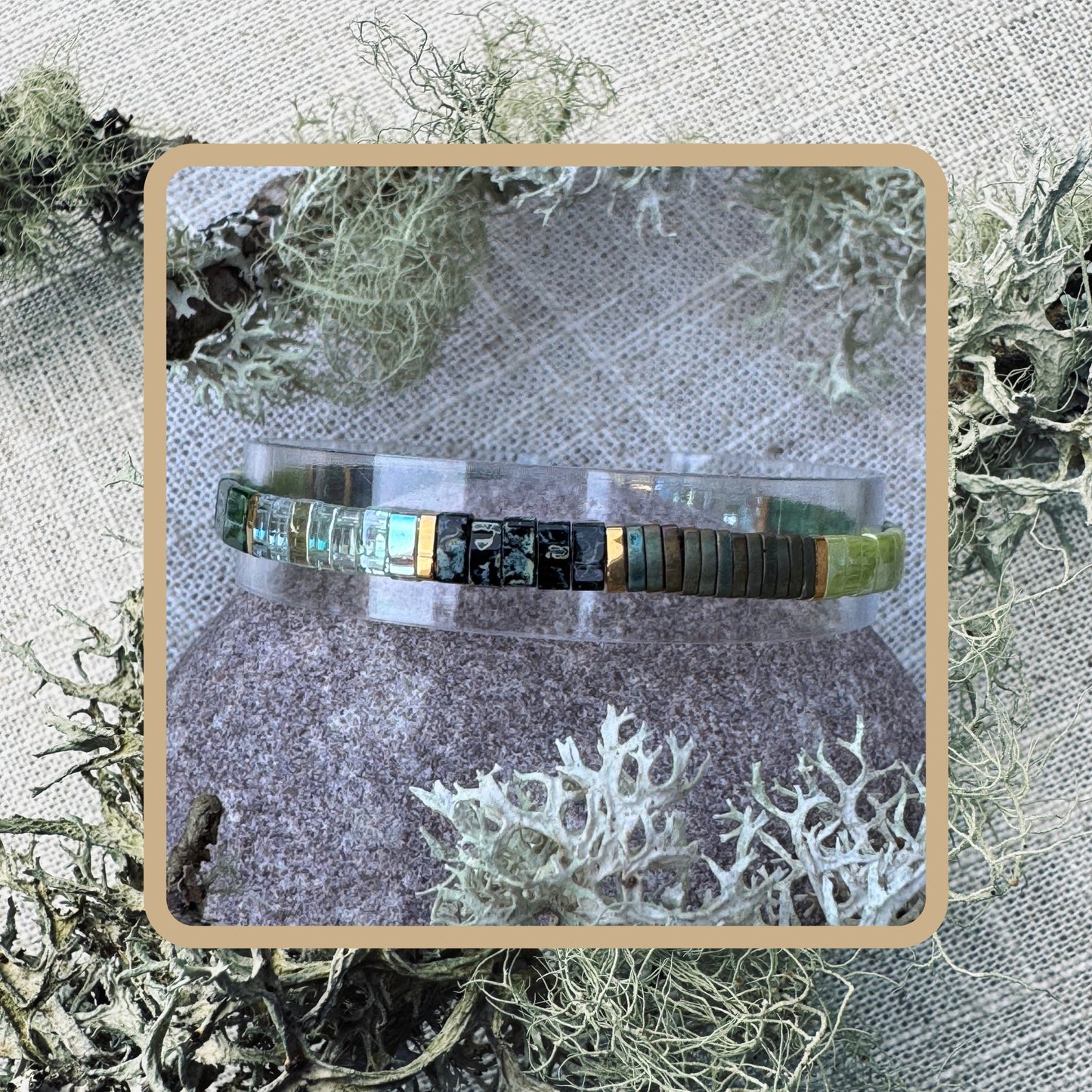 Lichen Light - Tila Bead Bracelet
