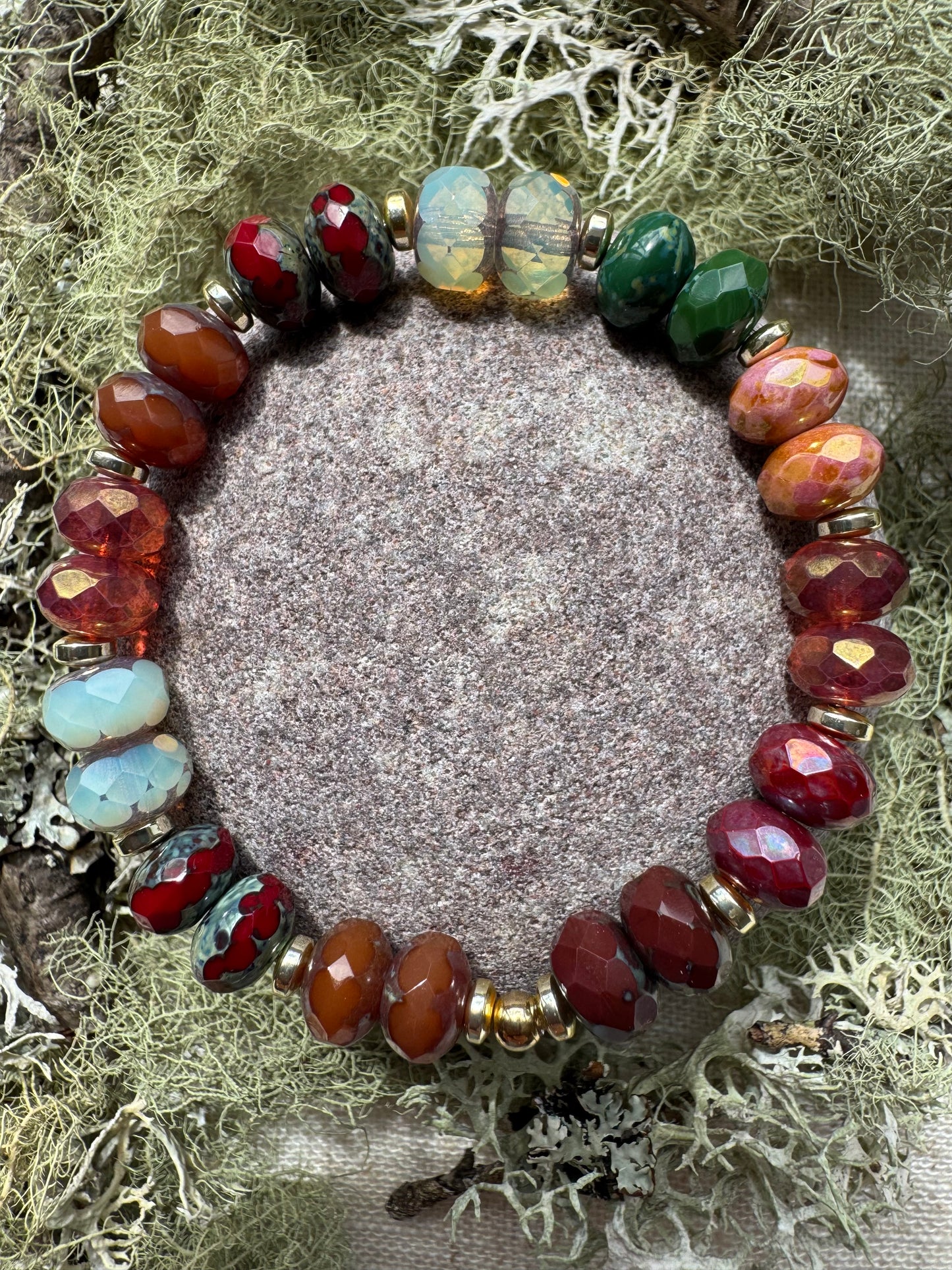 Lochgleam - Glass Bead Bracelet