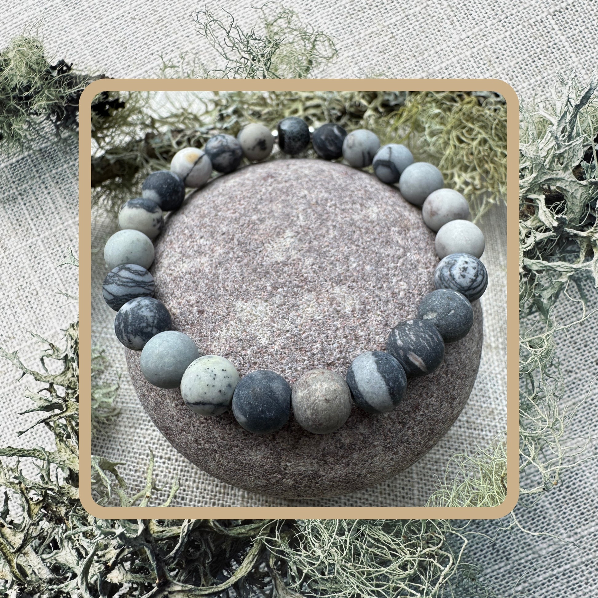 stone bead bracelet