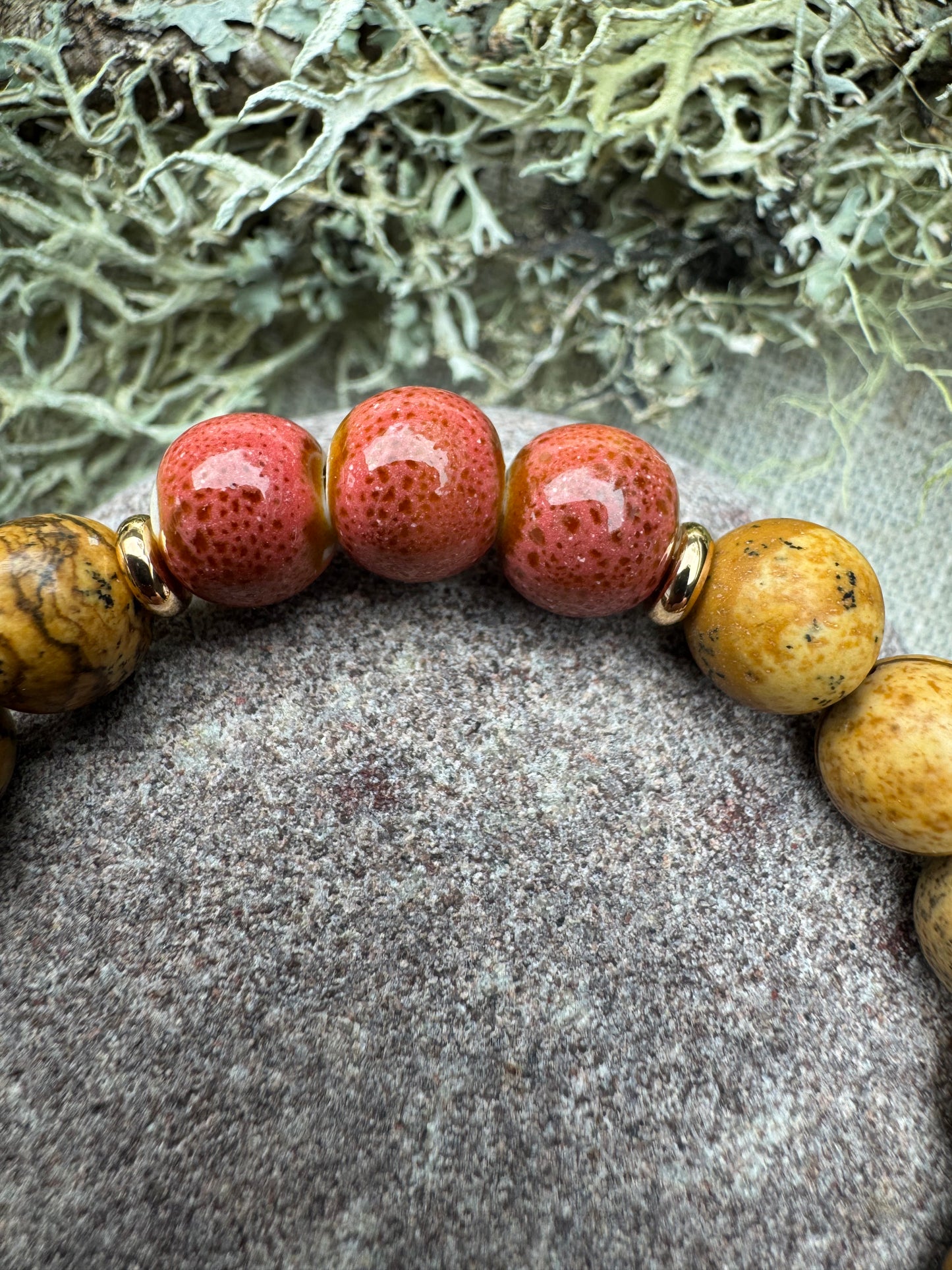 Highland Flame - Natural Stone Bracelet
