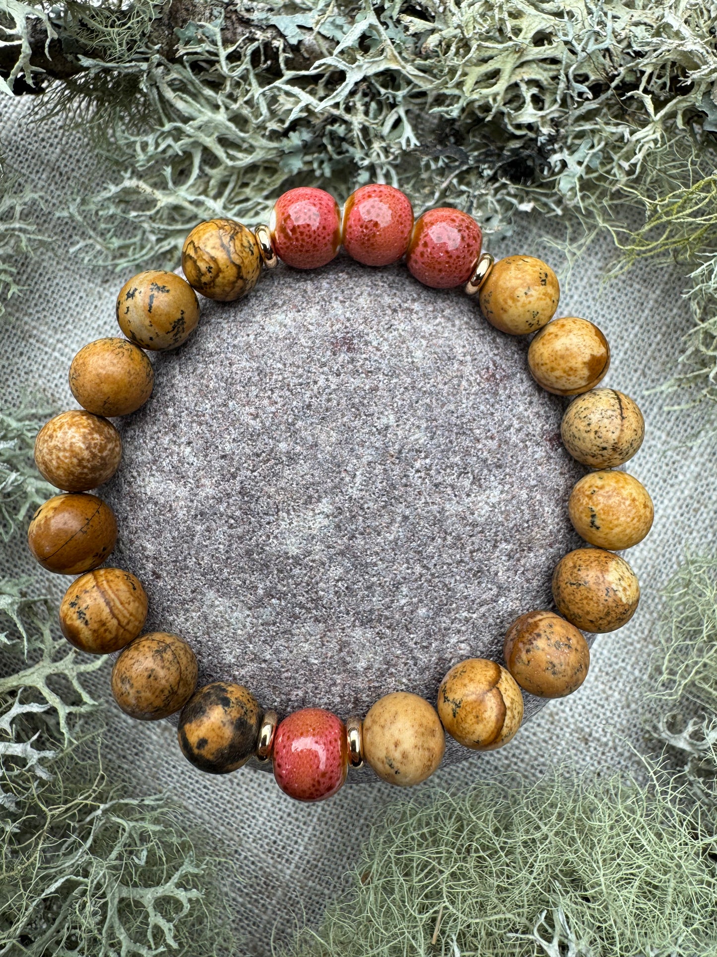 Highland Flame - Natural Stone Bracelet