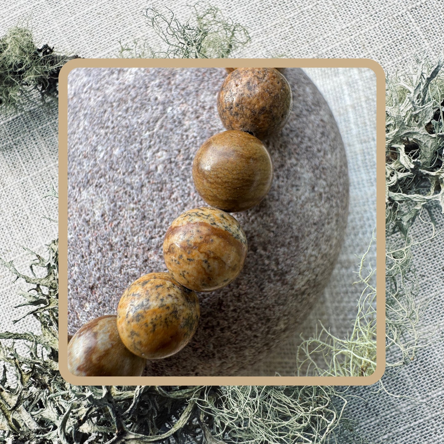 jasper bead bracelet