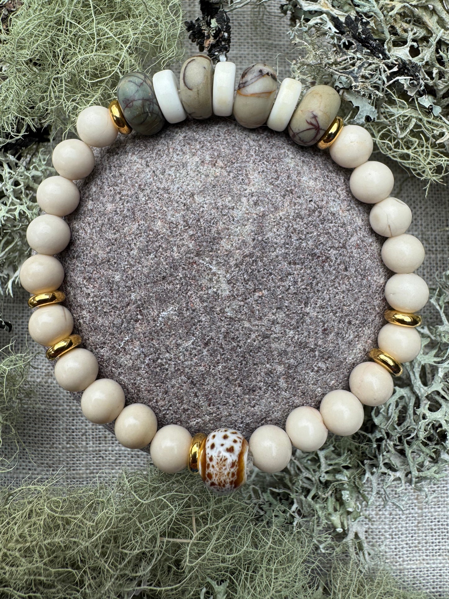 Heather Haze - Natural Stone Bracelet
