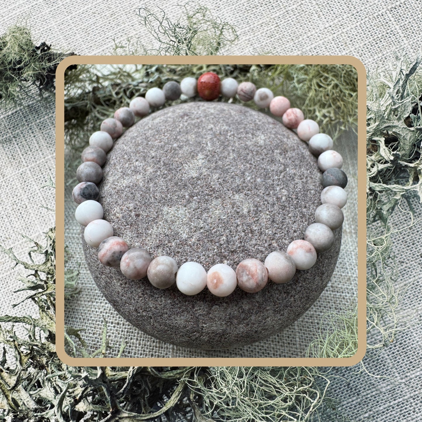 stone bead bracelet